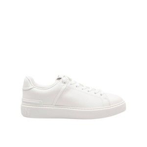 Balmain B Court Sneakers In White Calfskin - NWT